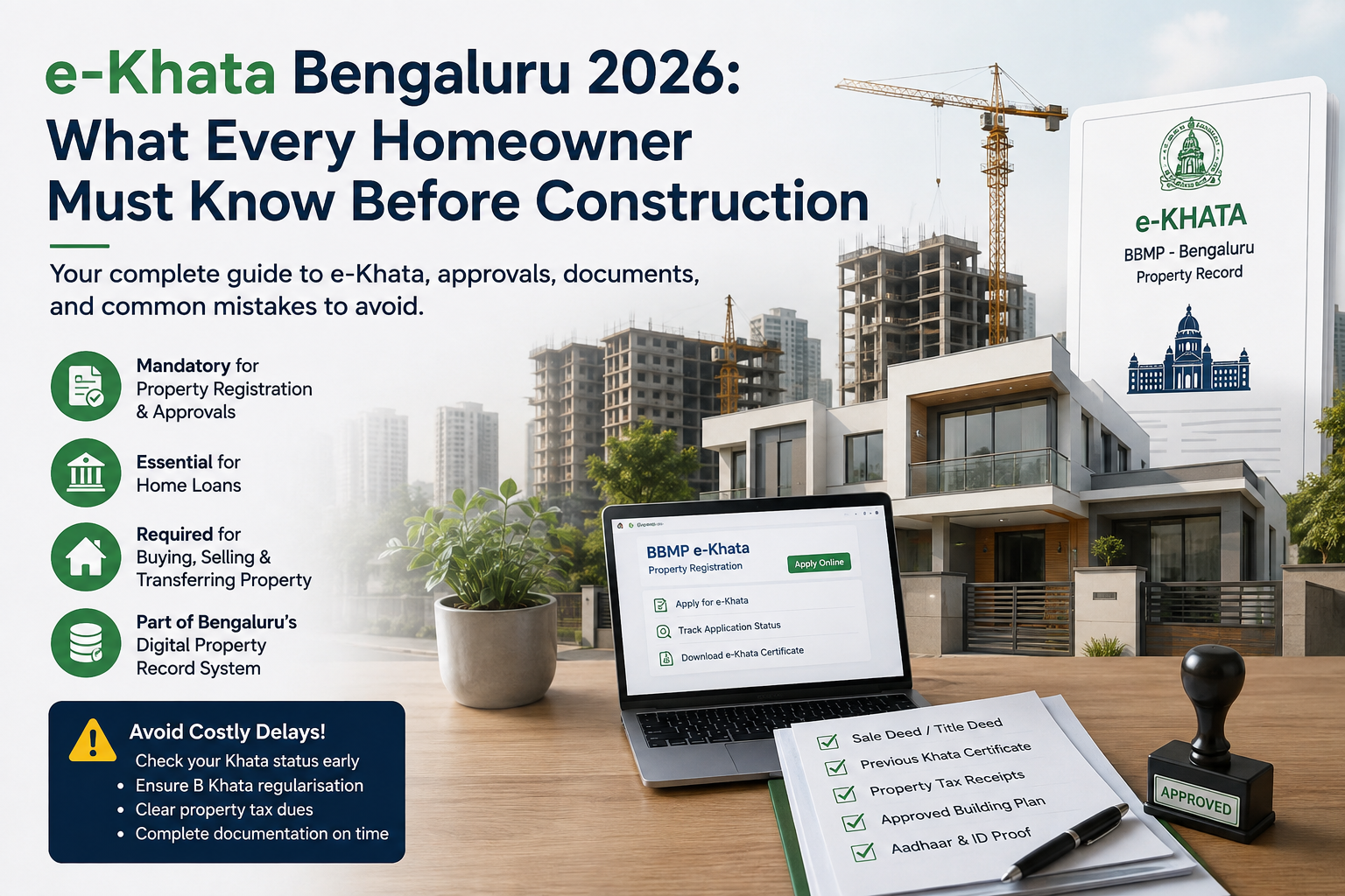 e-Khata Bengaluru 2026: What Every Homeowner Must Know Before Construction